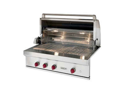 Wolf OG42 50000 BTU 42 Inch Wide Natural Gas Built-In Grill