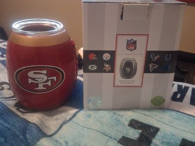 San Francisco 49ers NFL Scentsy Wax Warmer with Box and Extra Wax Cubes