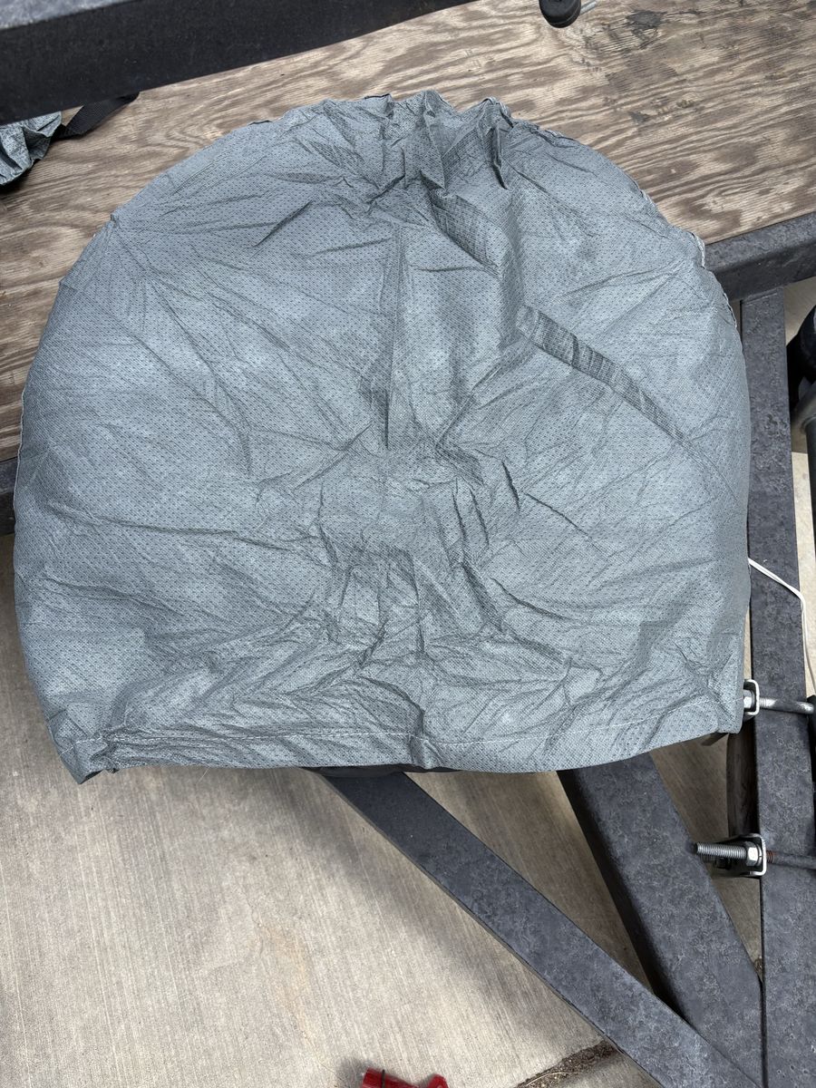 New Universal Grey Tire Covers for Trailer/RV (Set of 4)