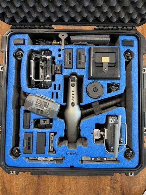 DJI Inspire 2 Drone Advanced Kit Zenmuse X7 3 Crystal Sky Monitors MANY EXTRAS!