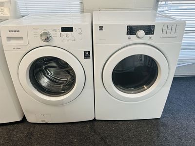 Samsung washer and Kenmore dryer