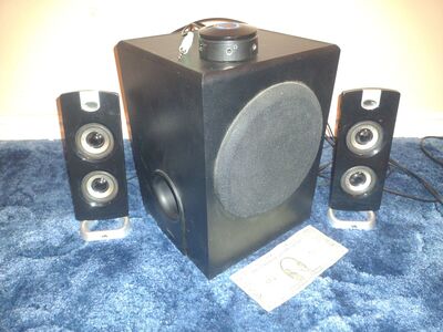 Cyber Acoustics 4" Subwoofer with satellite speakers