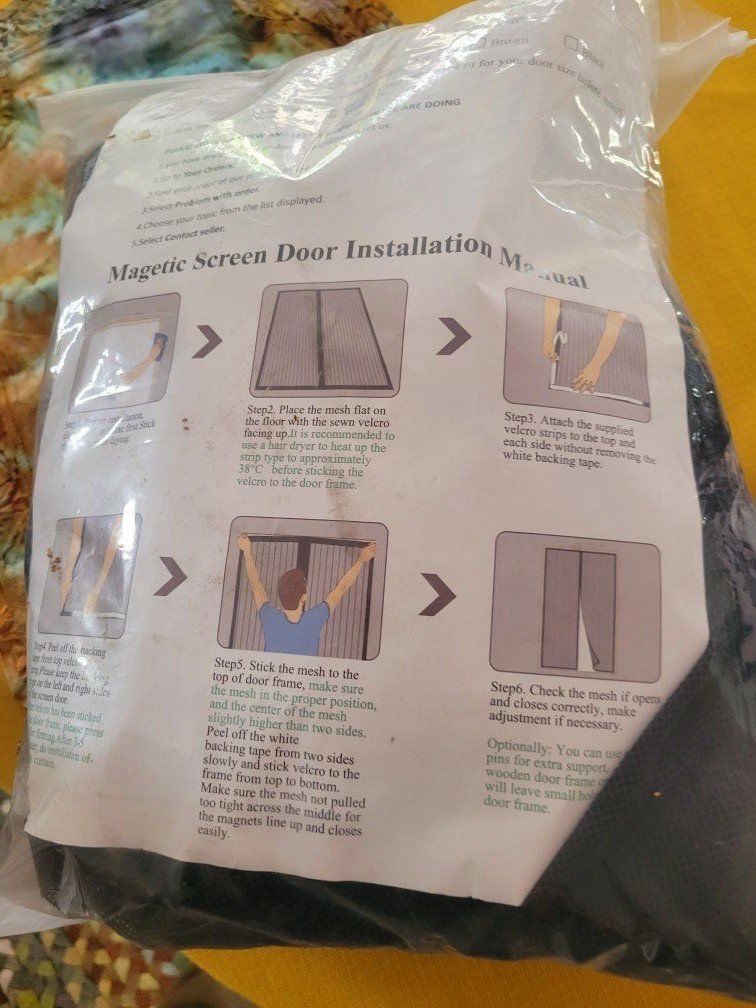 Magnetic screen door