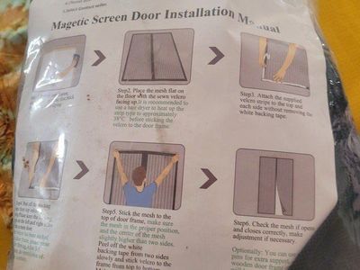 Magnetic screen door
