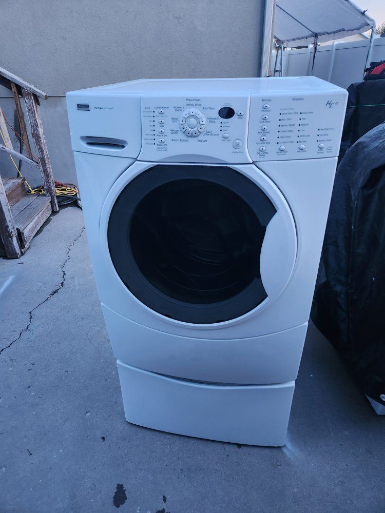 Kenmore HE2 Plus Front-Load Washer & Dryer Set – Pedestals Included