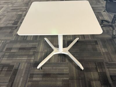 Square 36x36 Adjutable table With Wheels