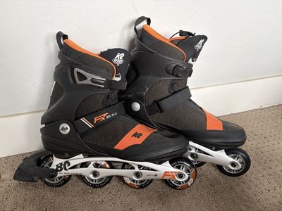 Size US 13 - K2 F.I.T. 80 ALU Inline Skates + K2 Protective Gear Set