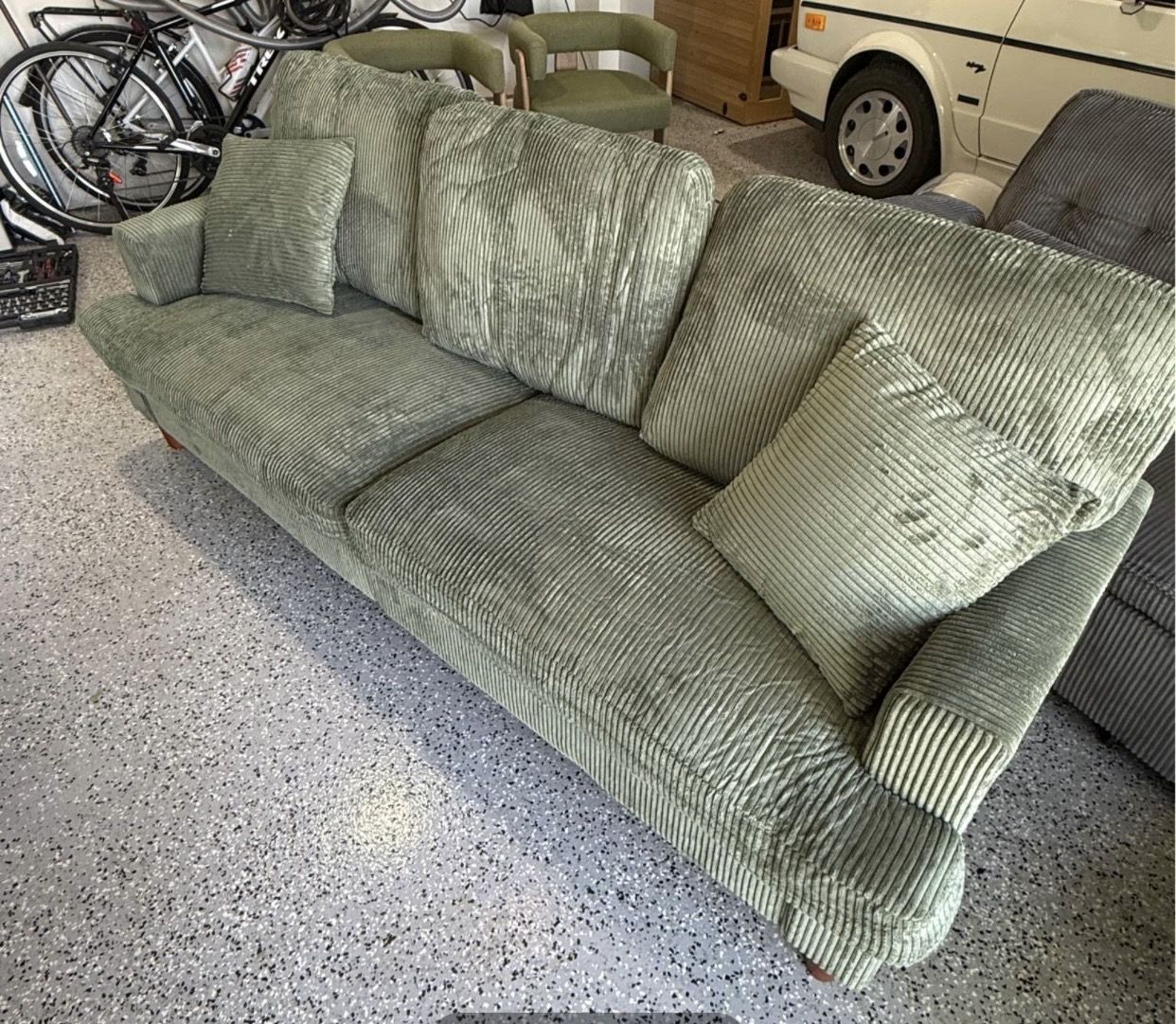 Brand new corduroy couch