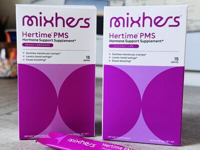 2 Boxes MixHers Hertime PMS - 14 packets per box *Retail $60 per box