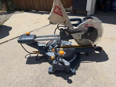 Ryobi 10 in. Sliding Compound Miter Saw with Laser, 15 Amp