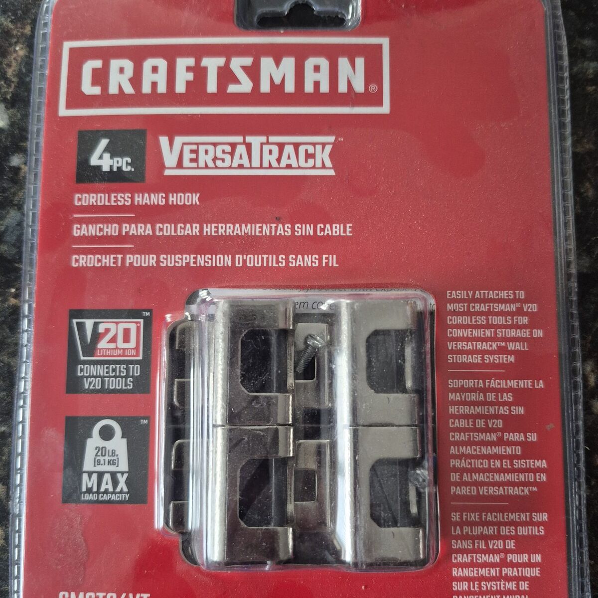 Craftsman Versatrack Hooks For V20 Tools