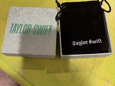 Taylor Swift Reputation Era Snake Ring - Multi-Color Rhinestones, Glitter Box & Velvet Pouch