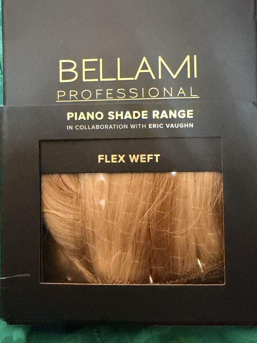 Bellami Professional Piano Shade Range Flex Weft Hair Extensions 16 in 120 gr Dreamsickle. Retails for $555.