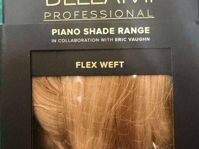 Bellami Professional Piano Shade Range Flex Weft Hair Extensions 16 in 120 gr Dreamsickle. Retails for $555.