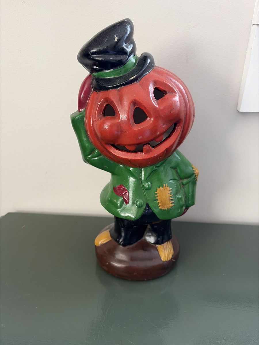Halloween scarecrow vintage ceramic