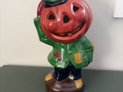 Halloween scarecrow vintage ceramic