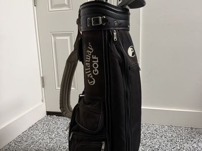 Callaway Golf Bag with full set of irons, pitching wedge and putter