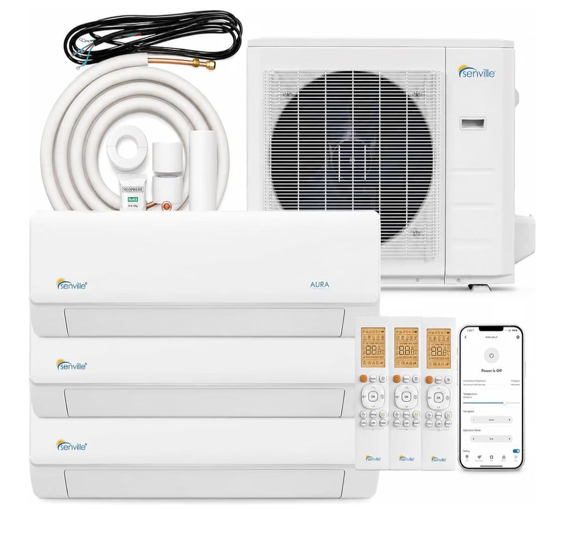 28000 BTU Triple Zone & 18000 BTU Dual Zone Mini Split Air Conditioner systems - NEW IN BOX $4000 OBO