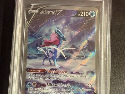 2023 Pokemon Crown Zenith PSA 10’s Suicine V, Entei V, Raikou V