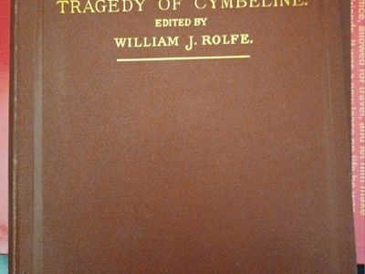 Shakespeare's Tragedy of Cymbeline Edited by William J. Rolfe - Vintage Play Book