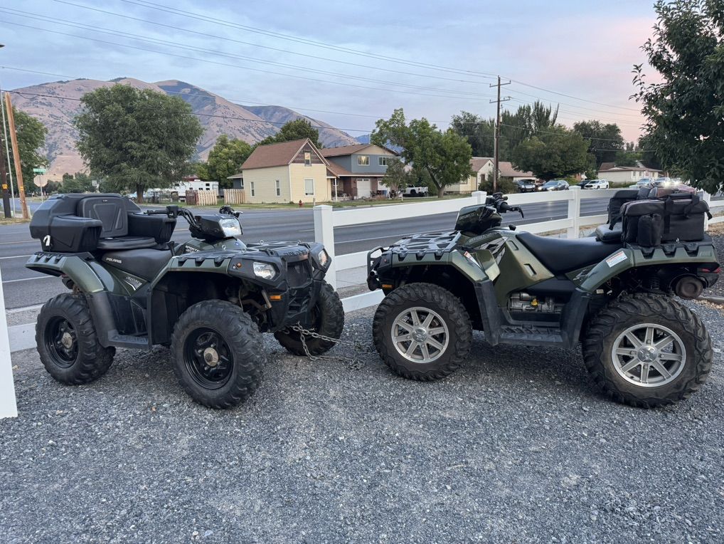 2-polaris Sportsman & Trailer