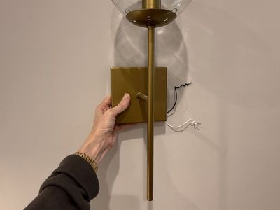 Brushed Brass Bathroom Vanity Lights – Pair