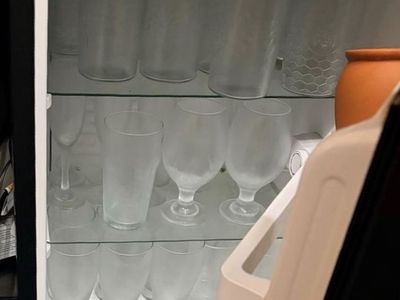 Hisense Compact Glass-Door Mini Beverage Refrigerator
