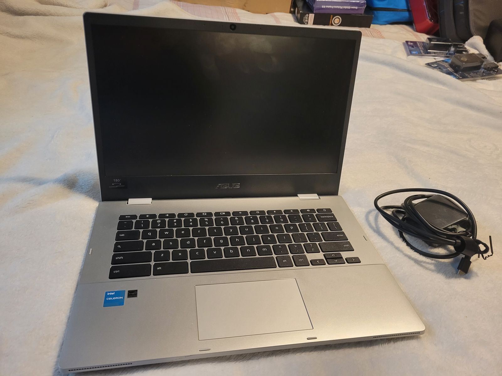 ASUS Chromebook CX1 Laptop (14" FHD Anti-glare, Intel Celeron N4500, 4GB RAM, 128GB Storage