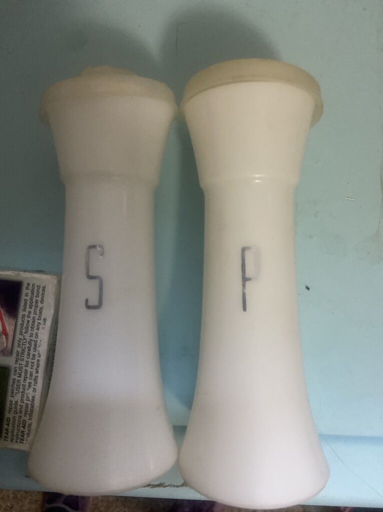Vintage Tupperware Large salt & Pepper