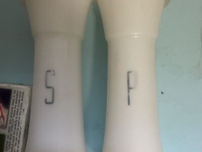 Vintage Tupperware Large salt & Pepper