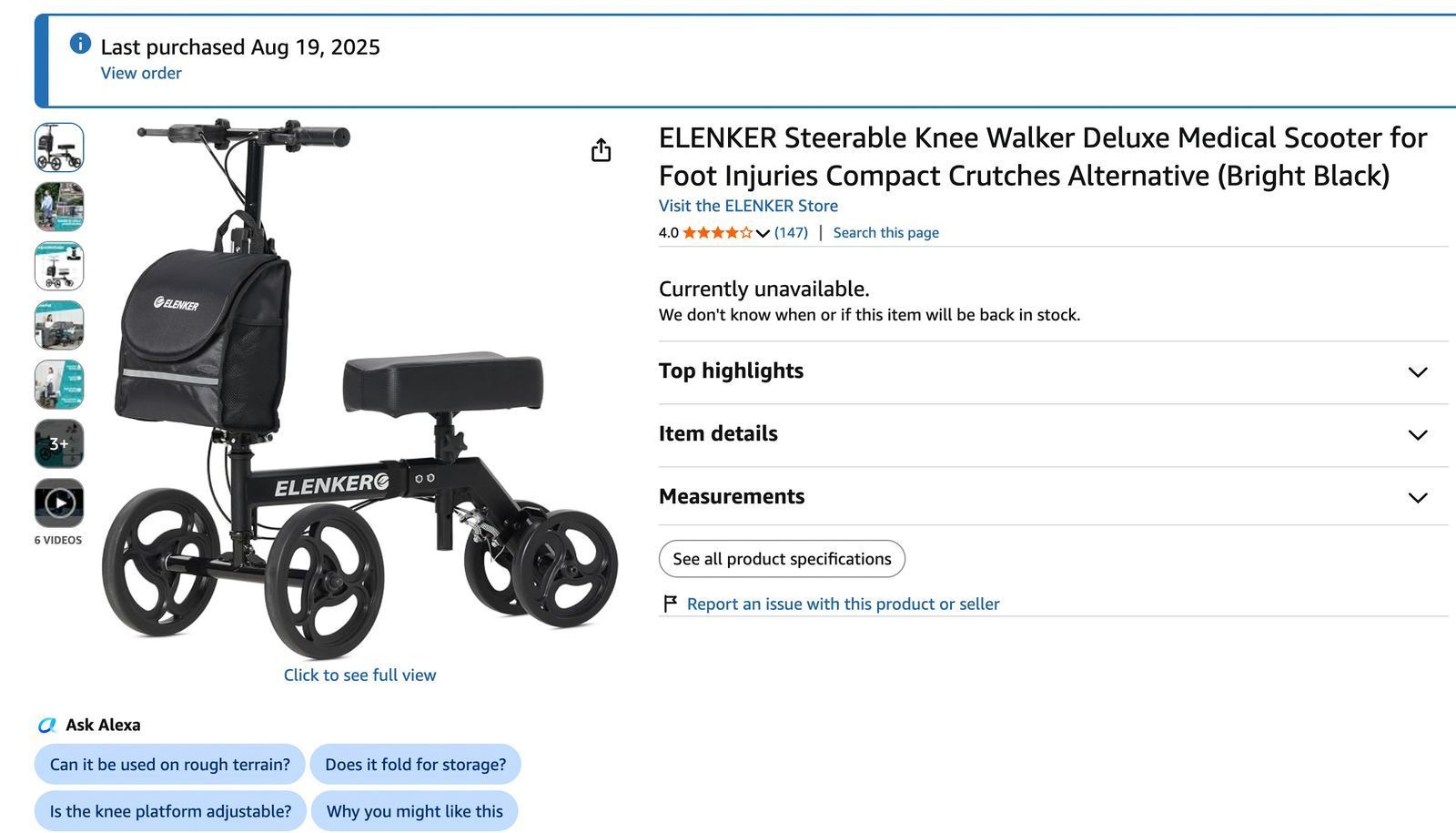Knee Walker / Scooter / new in the box