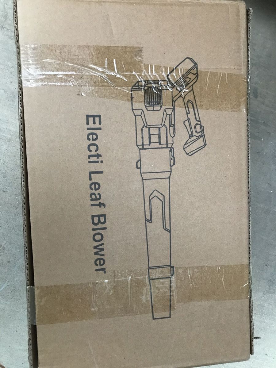new leaf blower with 2 batteries and charger for 60.00