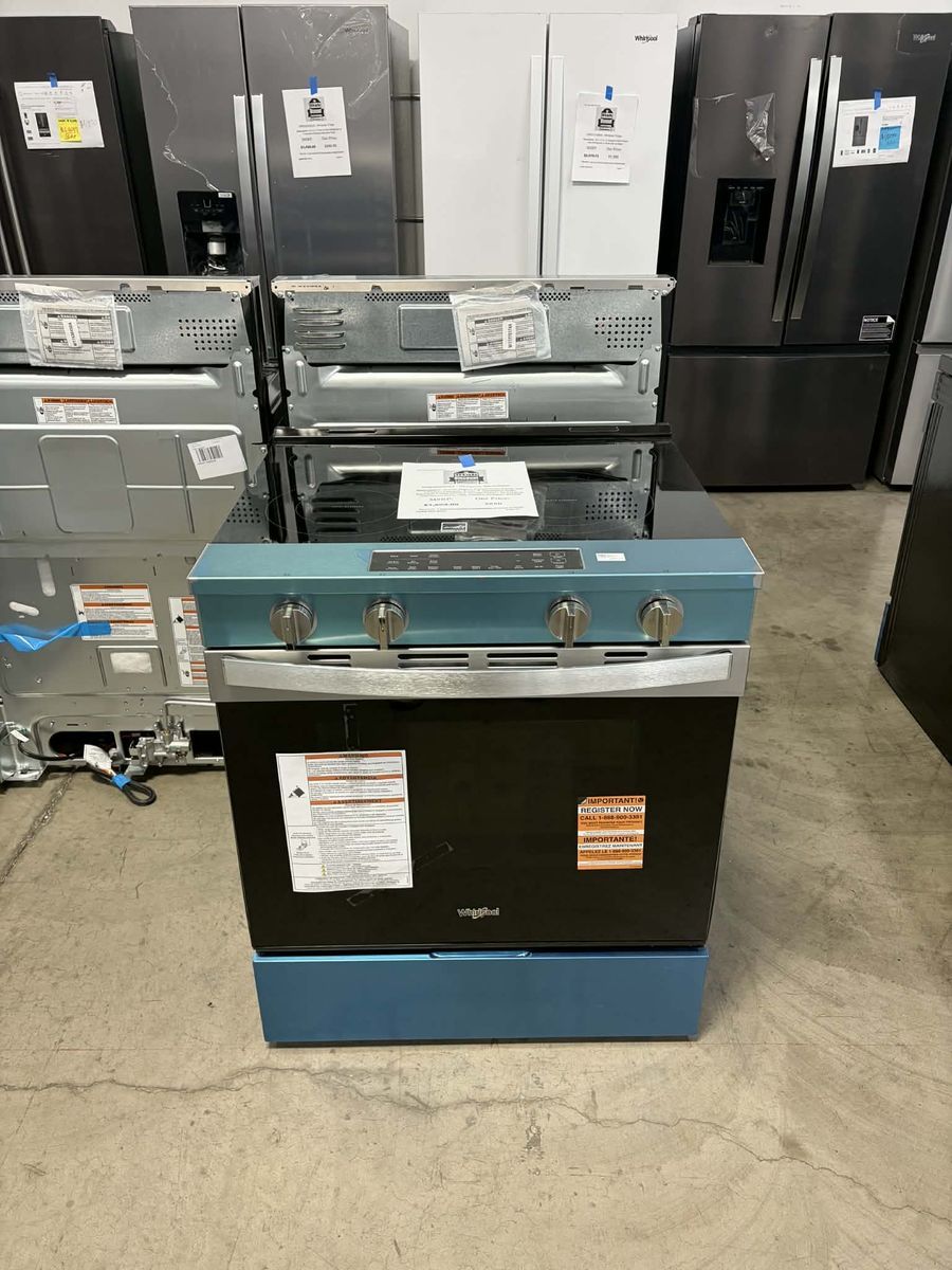 NEW WHIRLPOOL SMART ELECTRIC SLIDE IN RANGE STAINLESS