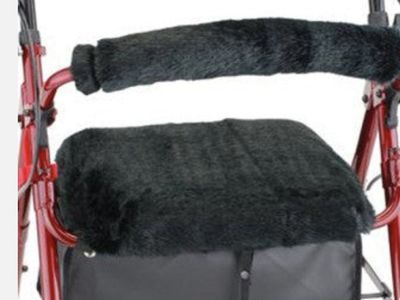 New! Nova Black Puma Seat and Backrest Cover for Rollator Walker
