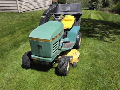 John Deere STX38 Riding Lawn Mower w/ Bagger - Kohler 12.5 HP Engine