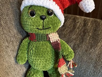 Handmade Crochet Holiday Stuffed Decorations for Christmas and Halloween.