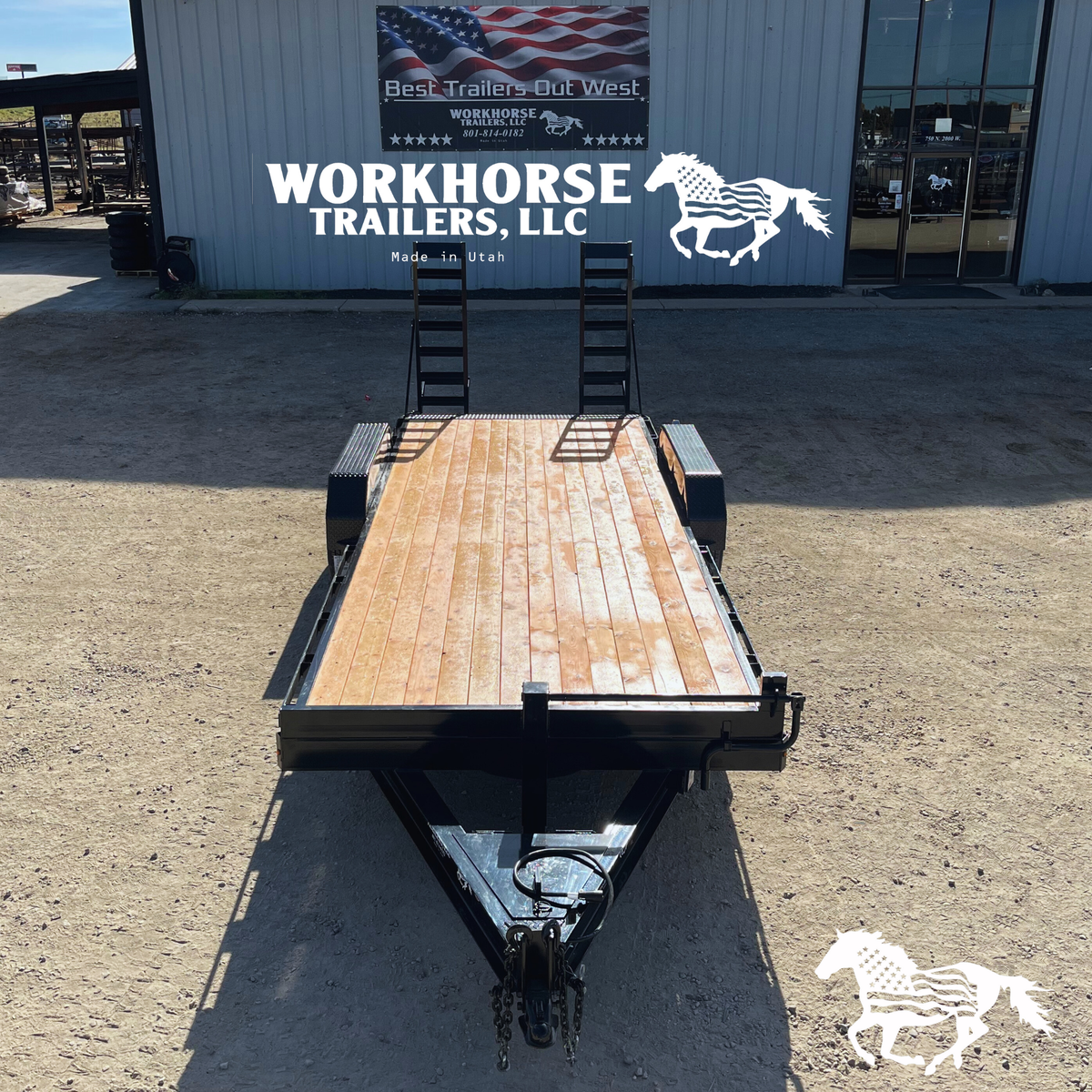 7x24' Tandem Axle Dovetail Equipment Hauler 15K *SPARE TIRE INCLUDED* SALE