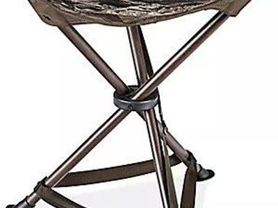 Uline Camo Folding Stool Portable Lightweight 3-Legged Tripod Chair for Hunting/Camping