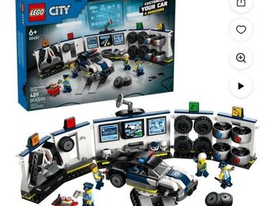 Lego City custom Police Garage, Brand New