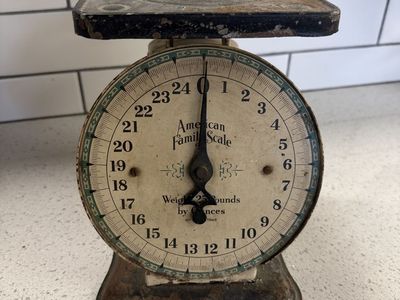 Vintage antique American Family Scale 25lbs