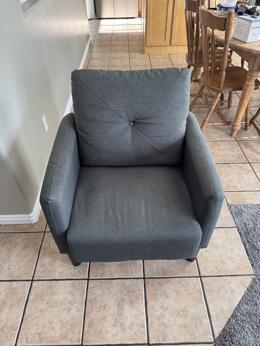 Charcol Colored Arm Chair