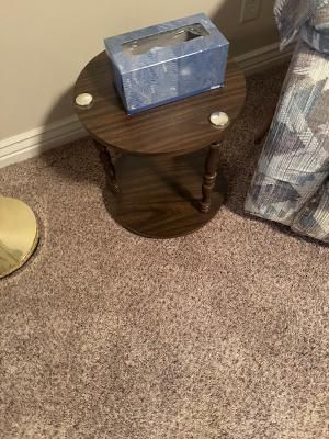 small wooden accent/end table
