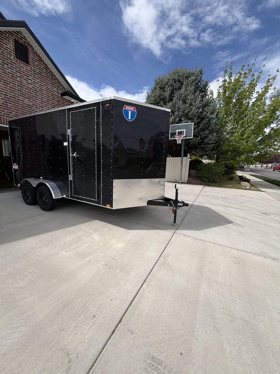 14x7 enclosed trailer. $50 per day to rent