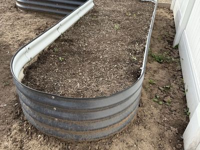 Raised L-Shaped Garden Bed