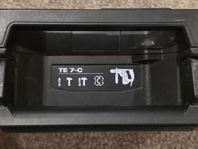 Hilti TE 7-C Rotary Hammer Drill 120V Corded w/ Case, Great Condition, SDS Plus