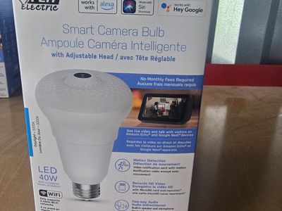 Feit Electric Smart Indoor Wi-Fi Bulb Camera 1080p Motion Audio Alexa/Google