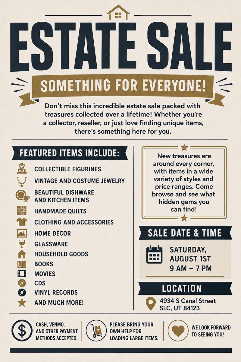 Estate Sale – Something for Everyone!