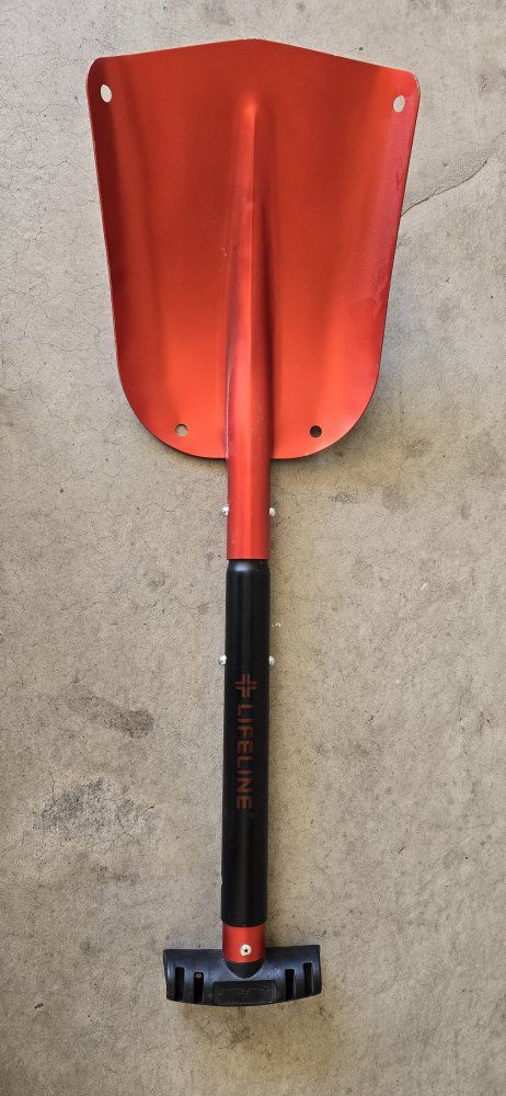 Lifeline Aluminum Avalanche Snow Shovel | Collapsible, Lightweight, & Durable for Backcountry Safety