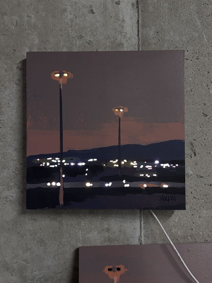 Original LED cityscape painting