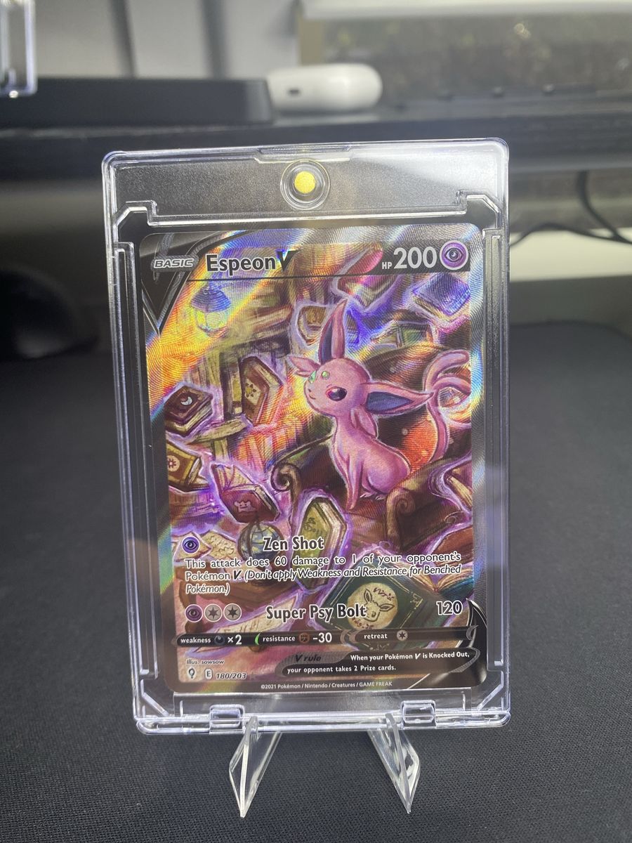 Pokemon Espeon V Full Art 180/203 Evolving Skies Card - Used Condition/NEAR MINT